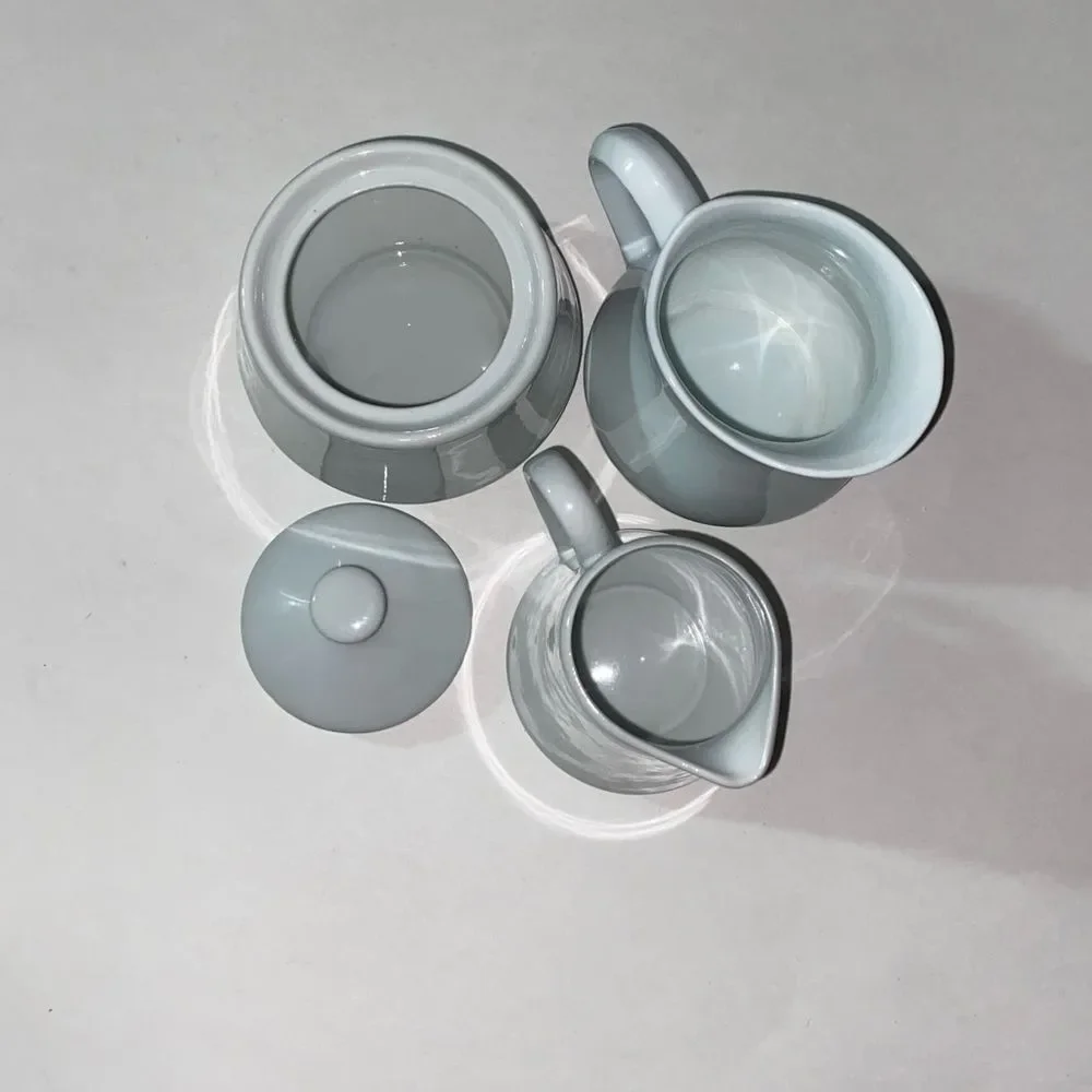 Modern White Tea Set 6 Pc,